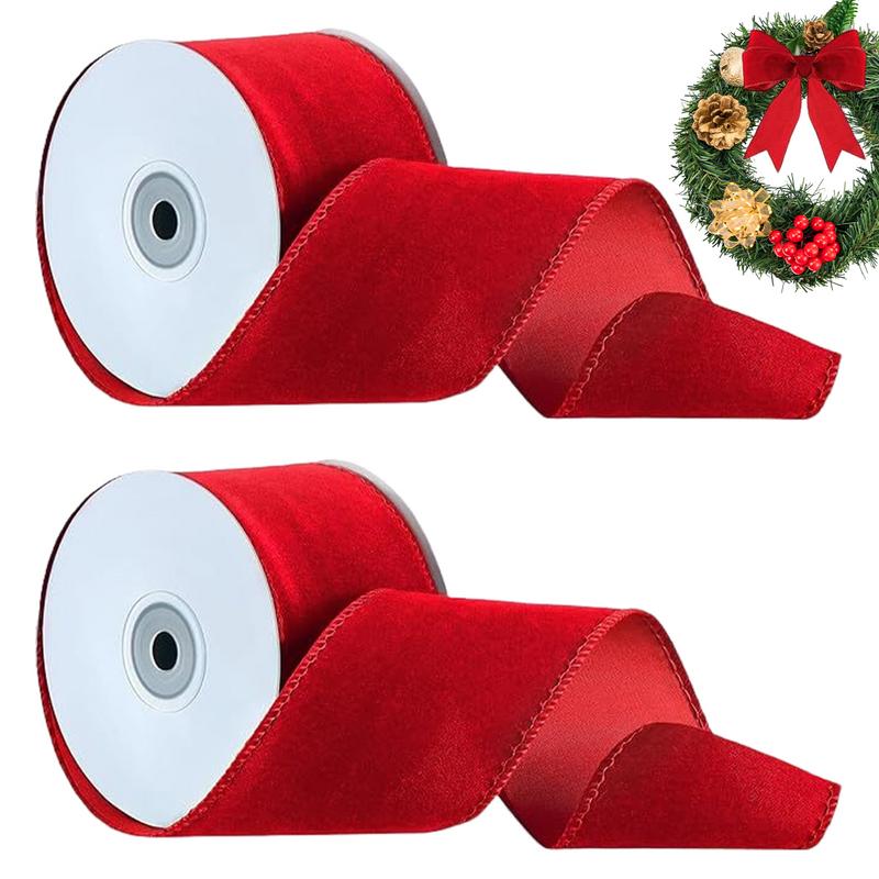 2 لفات التعبئة والتغليف السلكي - مراجعة Velvet Ribbon Roll وسعره