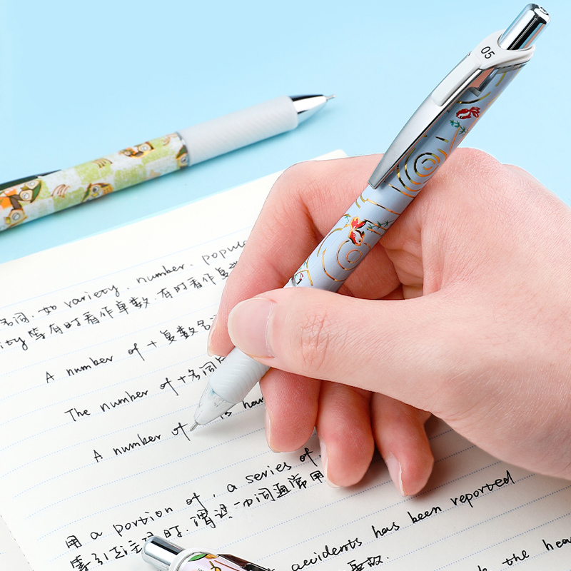 1 قطعة Pentel اليابانية Bln75  - مراجعة Pentel Pen Energel وسعره