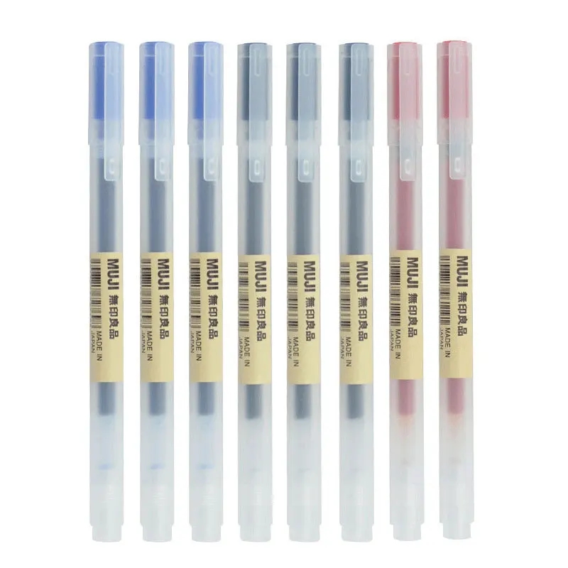 3-6 قطعة/المجموعة 0.38 مللي مت - مراجعة Muji Stationery Gel Pen وسعره