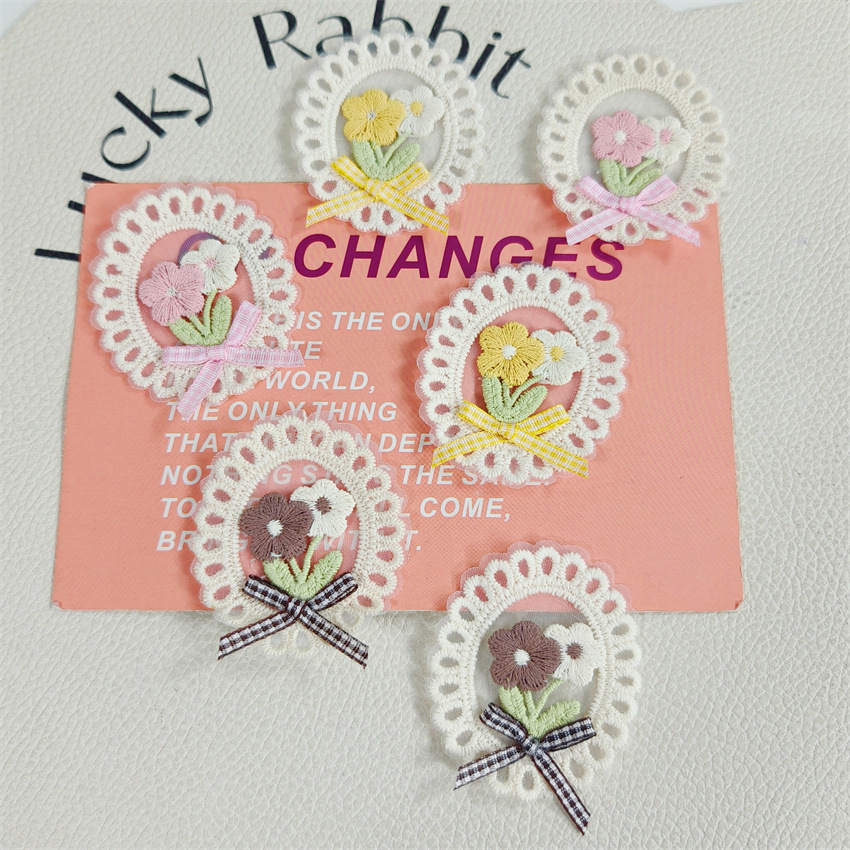 10 قطع جديدة بتصميم ربيعي صيفي - مراجعة Applique Patch Flower وسعره