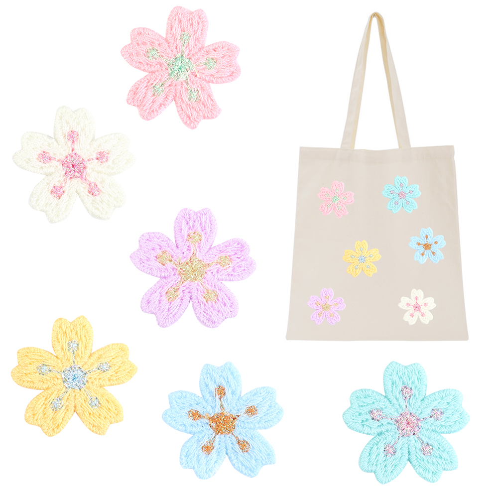 20 قطعة/الوحدة الملونة 2.4 سنت - مراجعة Applique Patch Flower وسعره